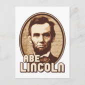 Abraham Lincoln Postkarte (Vorderseite)