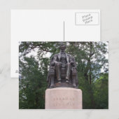 Abraham Lincoln Postkarte (Vorne/Hinten)