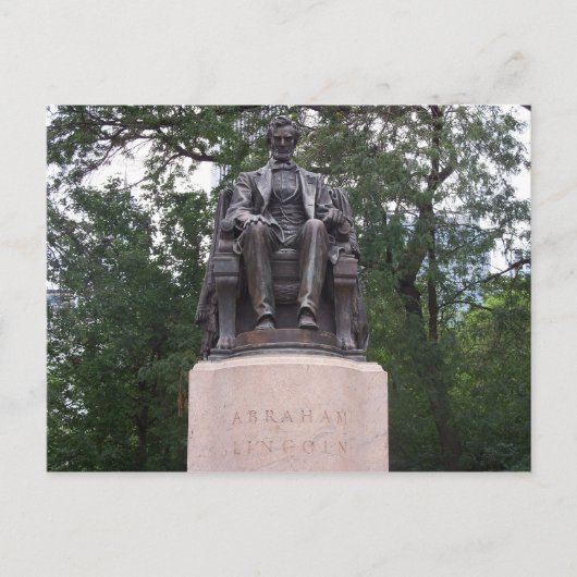 Abraham Lincoln Postkarte (Vorderseite)