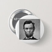 Abraham Lincoln - Präsident Button (Vorne & Hinten)