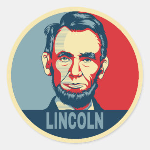 Abraham Lincoln, Präsident der USA, Hope Runder Aufkleber