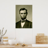 Abraham Lincoln Präsident usa vereinigte Staaten a Poster (Küche)