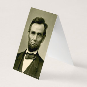 Abraham Lincoln Präsident USA Vereinigte Staaten A Visitenkarten
