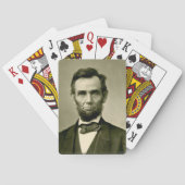 Abraham Lincoln Präsident usa vereinte Staaten Ame Spielkarten (Rückseite)