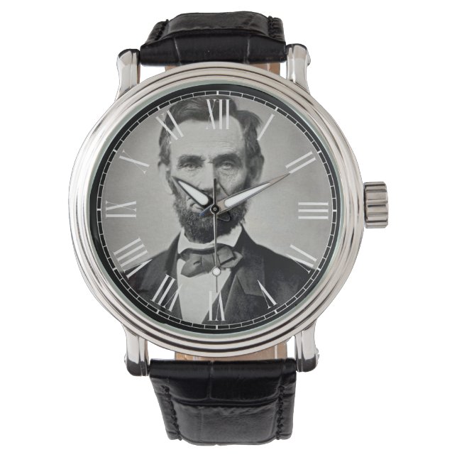 Abraham Lincoln Präsident Vintag Watch Armbanduhr (Vorderseite)