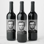 Abraham Lincoln - Präsident Weinetikett (Flaschen)