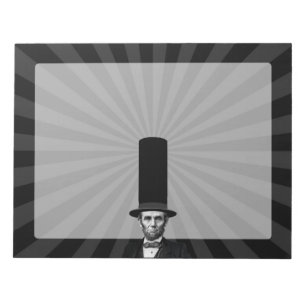 Abraham Lincoln Präsidentieller Modespruc Notizblock