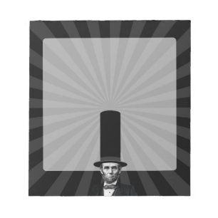 Abraham Lincoln Präsidentieller Modespruc Notizblock