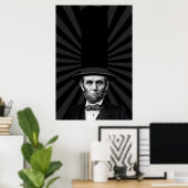 Abraham Lincoln Präsidentieller Modespruch Poster (Heimbüro)