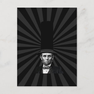 Abraham Lincoln Präsidentieller Modespruch Postkarte