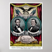 Abraham Lincoln Präsidentschaftskampagne 1864 Poster (Vorne)