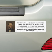 Abraham Lincoln Quote_02 Autoaufkleber (Auf Auto)