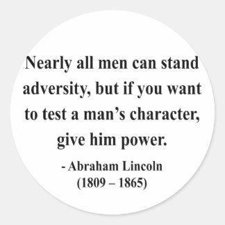 Abraham Lincoln Quote 6a Runder Aufkleber