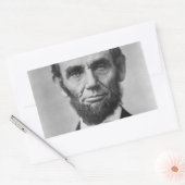 Abraham Lincoln Rechteckiger Aufkleber (Umschlag)