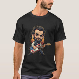 Abraham Lincoln Rockstar-Gitarrist T-Shirt