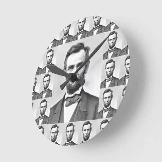 Abraham Lincoln Runde Wanduhr (Winkel)