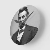 Abraham Lincoln Runde Wanduhr (Winkel)
