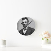 Abraham Lincoln Runde Wanduhr (Zuhause)