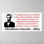 Abraham Lincoln: Saboteurs sollte.. Poster (Vorne)