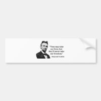 Abraham Lincoln-Schleppangel-Zitat