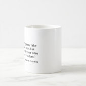 Abraham Lincoln-Schleppangel-Zitat Kaffeetasse (Mittel)