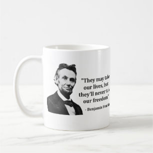 Abraham Lincoln-Schleppangel-Zitat Kaffeetasse