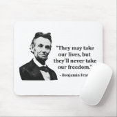 Abraham Lincoln-Schleppangel-Zitat Mousepad (Mit Mouse)