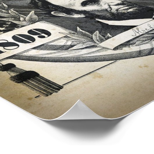 ABRAHAM LINCOLN SHOT HEADLINE POSTER (Ecke)