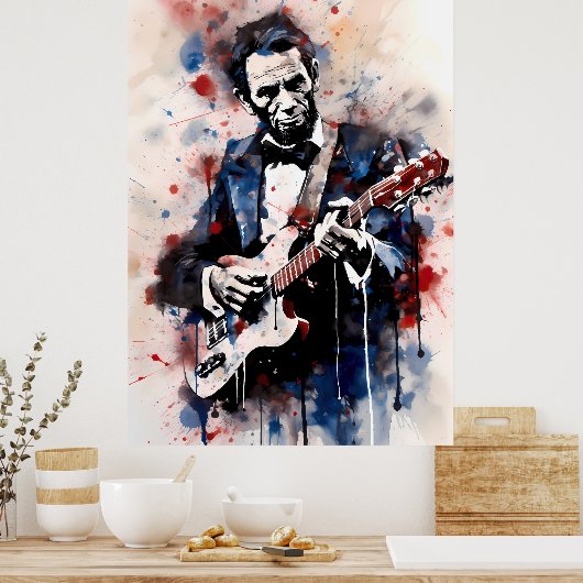 Abraham Lincoln Shredding Poster (Küche)