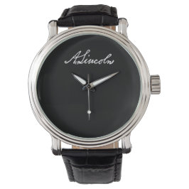 Abraham Lincoln Signature Watch Wristwatch Armbanduhr