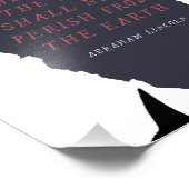 Abraham Lincoln Silhouette Fotodruck (Ecke)