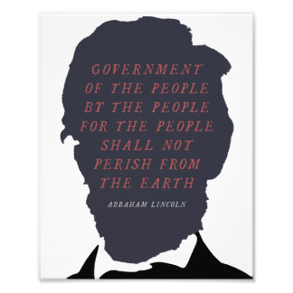 Abraham Lincoln Silhouette Fotodruck
