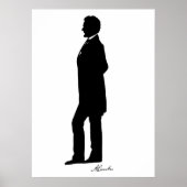 Abraham Lincoln Silhouette Poster (Vorne)
