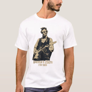 Abraham Lincoln spielt Gitarre 4. Juli 250. T-Shirt