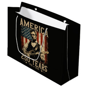 Abraham Lincoln spielt Gitarre 4. Juli Große Geschenktüte