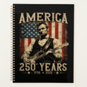 Abraham Lincoln spielt Gitarre 4. Juli Planer (Vorderseite)
