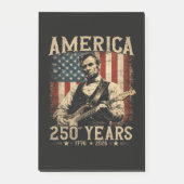 Abraham Lincoln spielt Gitarre 4. Juli Post-it Klebezettel (Vorderseite)