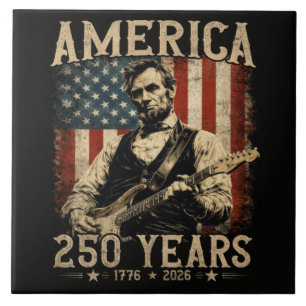 Abraham Lincoln spielt Gitarre am 4. Juli Fliese