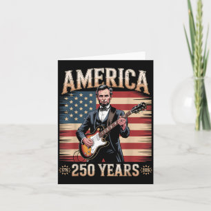 Abraham Lincoln spielt Gitarre Jubiläum S 4. Karte