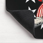 Abraham Lincoln spielt Hockey Spaß 4. Juli Hoc Mousepad (Ecke)