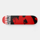 Abraham Lincoln Spoiler Alert Red Skateboard (Horizontal)