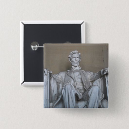 Abraham Lincoln-Statue Button (Vorne & Hinten)