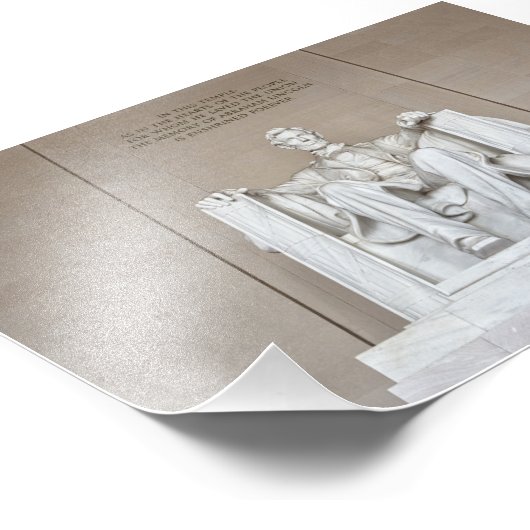 Abraham Lincoln Statue Fotodruck (Ecke)