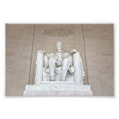 Abraham Lincoln Statue Fotodruck (Vorne)