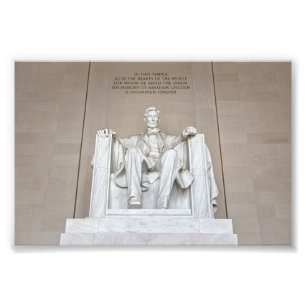 Abraham Lincoln Statue Fotodruck