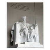 Abraham Lincoln Statue Lincoln Memorial Washington Fotodruck (Vorne)