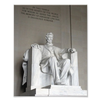Abraham Lincoln Statue Lincoln Memorial Washington Fotodruck