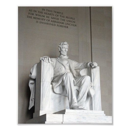 Abraham Lincoln Statue Lincoln Memorial Washington Fotodruck (Vorne)