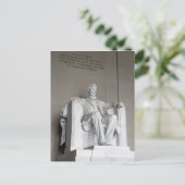 Abraham Lincoln Statue Lincoln Memorial Washington Postkarte (Stehend Vorderseite)