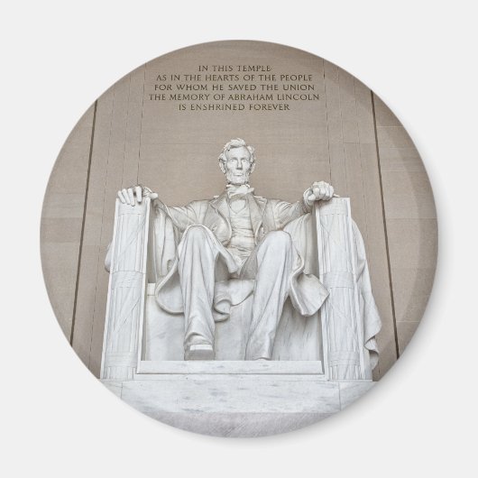 Abraham Lincoln Statue Magnet (Vorne)